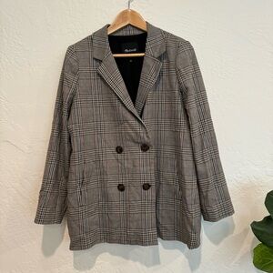 Madewell Plaid Blazer